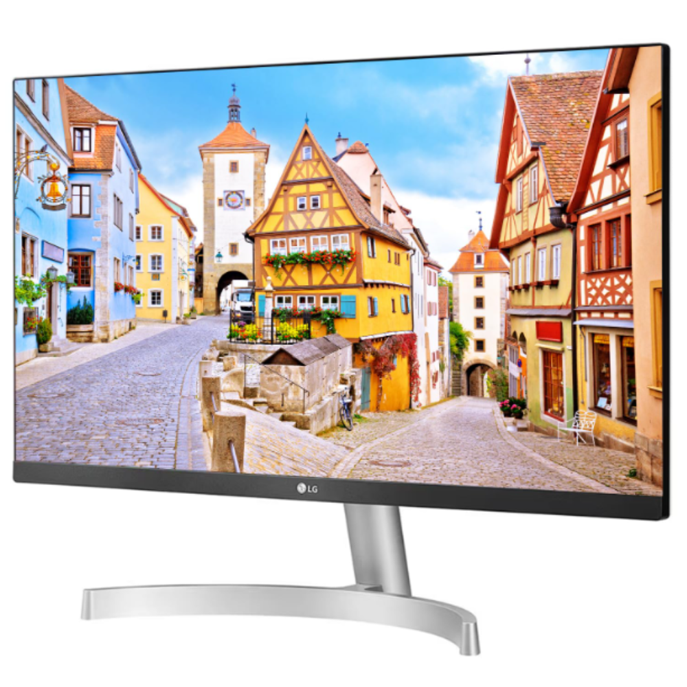 LG 24ML600S 60 cm/24 inches Full HD IPS 1920 x 1080 Pixels LCD Monitor, Inbuilt Speaker, HDMI x 2, VGA Port, 75 Hz Refresh Rate, AMD Freesync, 3 Side Borderless Slim Design - Zapnet.in