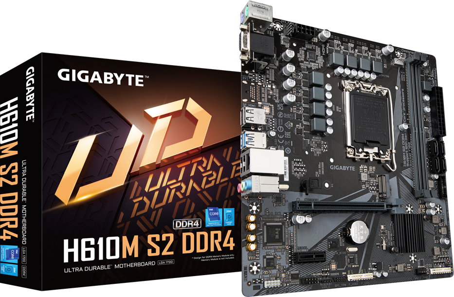 GIGABYTE H610M S2 DDR4 LGA1700 Micro ATX Motherboard