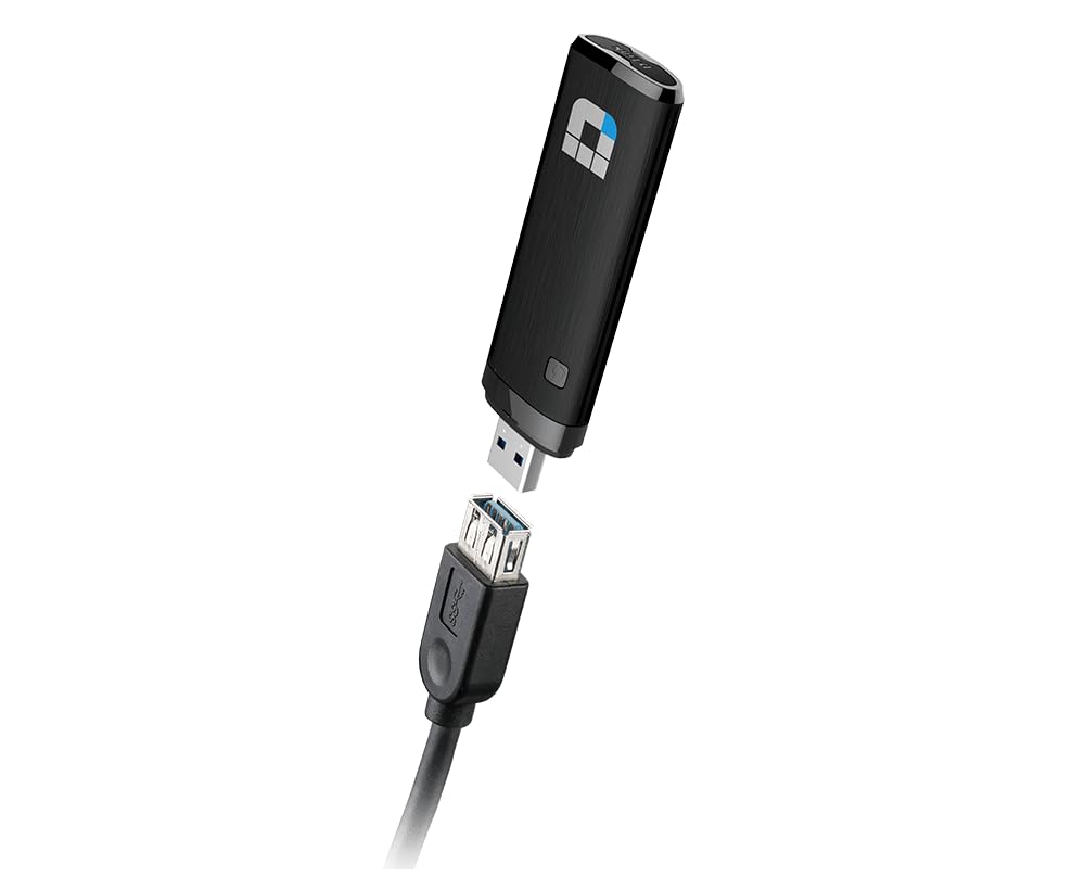 D-Link DWA-182 Wireless AC1200 Dual Band USB 3.0 Adapter, Black