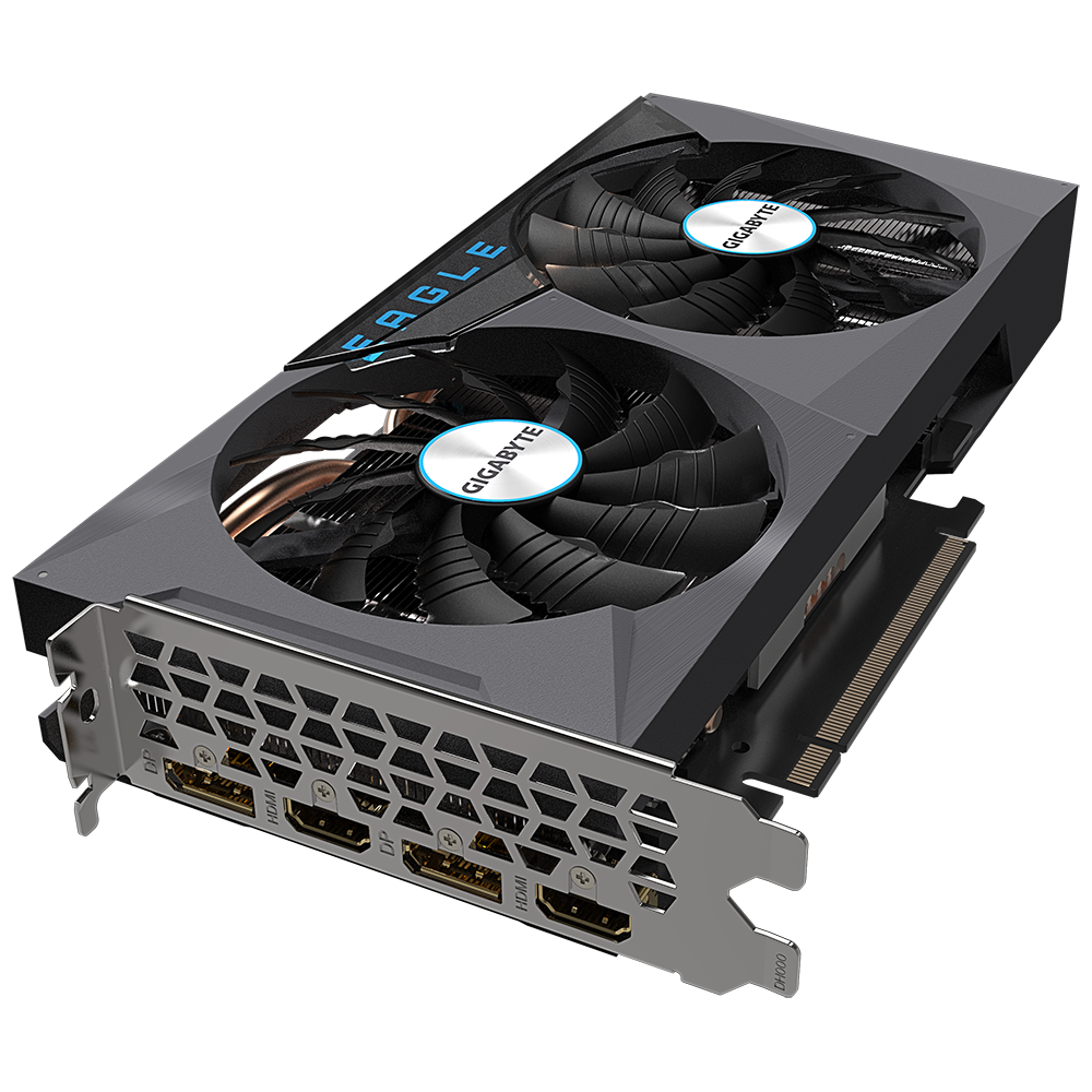GIGABYTE GeForce RTX 3060 Eagle OC 12G (REV2.0) Graphics Card with 2X WINDFORCE Fans, 12 GB 192-bit GDDR6, GV-N3060EAGLE OC-12GD REV2.0 Video Card, pci_e_x16 - Zapnet.in