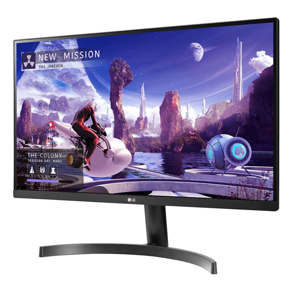 LG 27Qn600 QHD 2K Montior - 2560 X 1440 Pixels, 27 Inch (68.58 Cm), IPS Display, 3 Side Borderless, HDR 10, Srgb 99%, AMD Free Sync, Dual Hdmi W/ Display Port - Zapnet.in