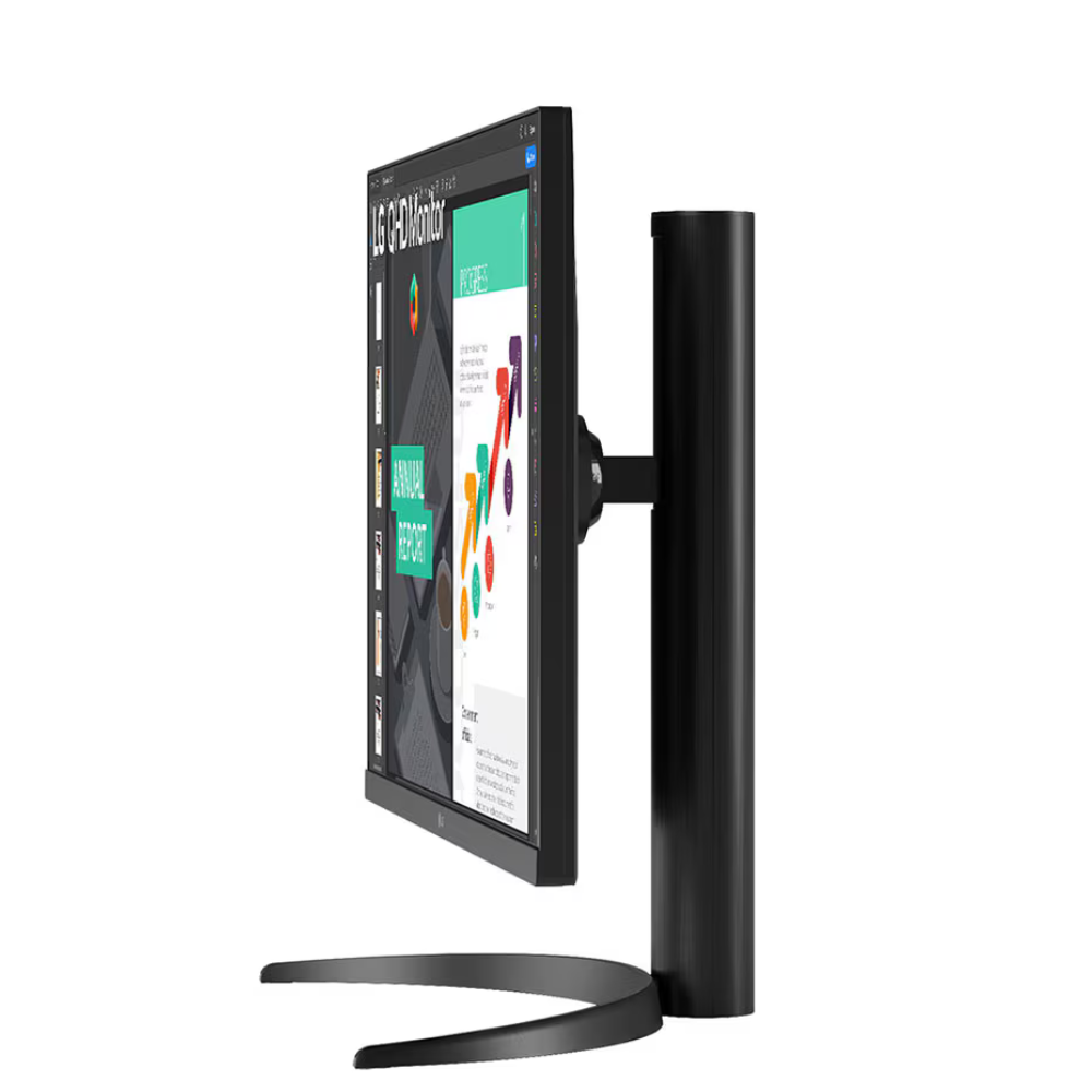 LG 27QN880-B 27" QHD (2560x1440) Ergo IPS Monitor with HDR 10 Compatibility and USB Type-C Connectivity - Zapnet.in