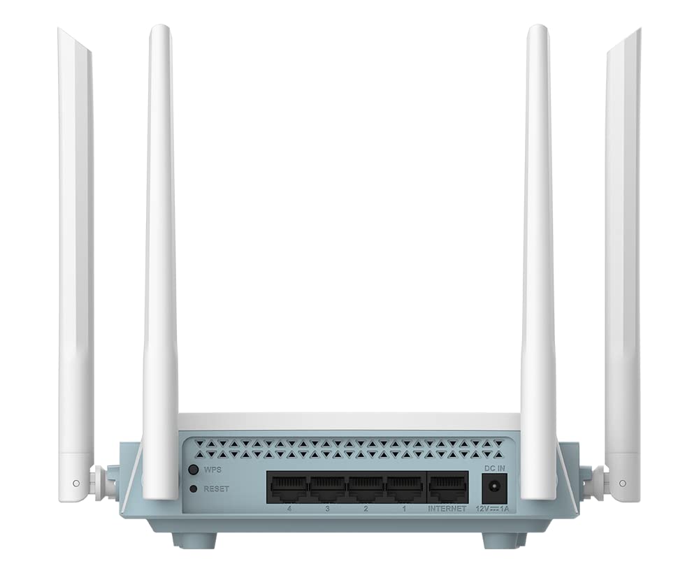 D-Link R12 AC1200 Eagle PRO 1200Mbps Dual Band AI Powered Wi-Fi Router Fast & Reliable 2.4 GHz up to 300Mbps & 5 GHz up to 867Mbps | High-Gain Antennas.