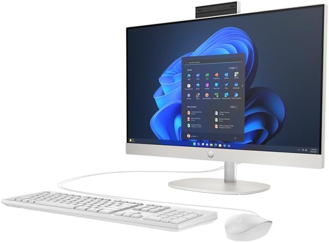 HP ProOne 240 G10 All-in-one PC, 23.8", Intel® Core™ I7–1355U, 8GB RAM, 512GB SSD, FHD, (Without Windows) DOS, White, 936U9EA - Zapnet.in