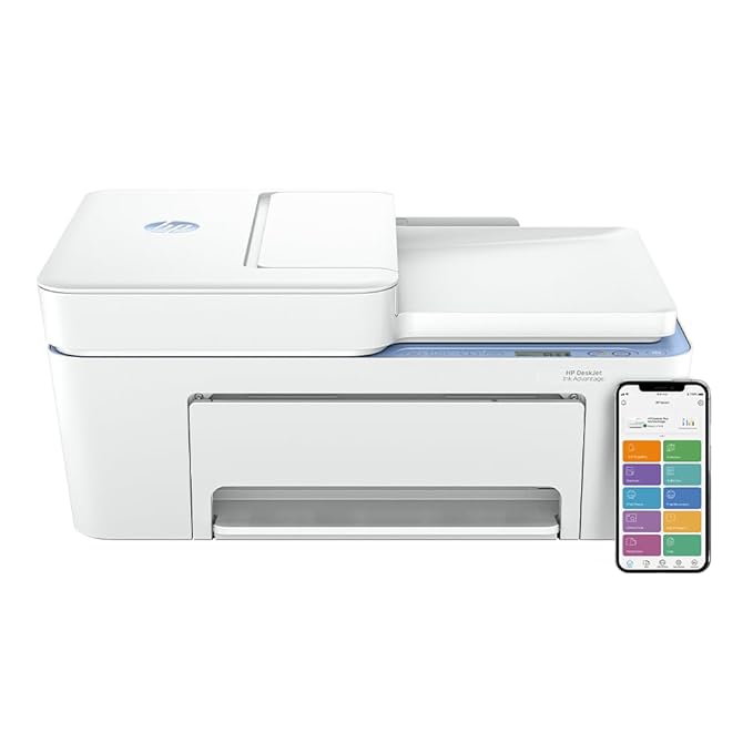 HP Ink Advantage 4278 WiFi Colour Printer - Print/Scan/Copy with ADF Ideal for Home/Small Office, White - Zapnet.in