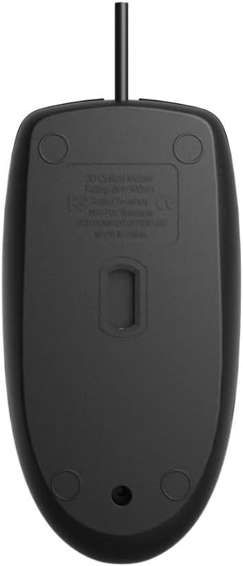 HP M050 Wired Mouse with 3 Buttons, Optical Engine, 1200 DPI (Black)