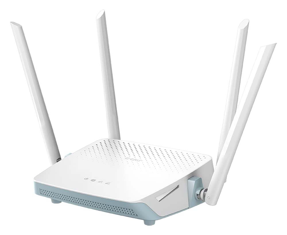 D-Link R12 AC1200 Eagle PRO 1200Mbps Dual Band AI Powered Wi-Fi Router Fast & Reliable 2.4 GHz up to 300Mbps & 5 GHz up to 867Mbps | High-Gain Antennas.