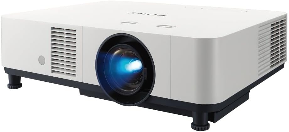 Sony Pro VPL-PHZ51 3LCD Laser Projector; 4K 60P Input Support; 5800 Lumen; Converts 4K Input Signals to WUXGA Resolution; Auto Power On; Manual Focus; 16W Speaker; 1.6x Manual Zoom