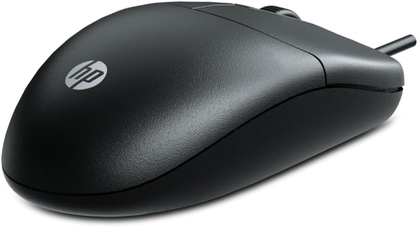 HP M050 Wired Mouse with 3 Buttons, Optical Engine, 1200 DPI (Black)