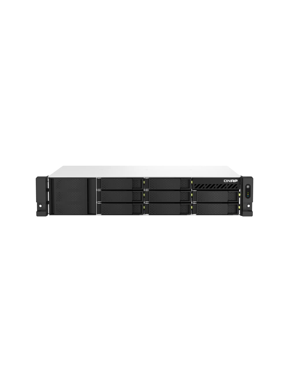 QNAP TS-873AeU-RP-4G-US 8 Bay High-Speed Short Depth Rackmount Rackmount Dual-2.5GbE NAS AMD Ryzen™ CPU, 4GB DDR4 Memory and 2.5GbE (2.5G/1G/100M) Network Connectivity (Diskless)