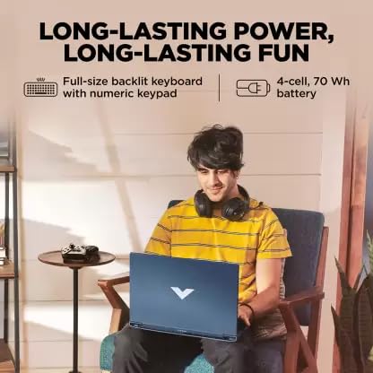 HP Victus 15 Intel Core i5 13th Gen 13420H - (16 GB/512 GB SSD/Windows 11 Home/6 GB Graphics/NVIDIA GeForce RTX 3050) 15-fa1327TX Gaming Laptop (15.6 inch, Performance Blue, 2.3 Kg, with MS Office) - Zapnet.in