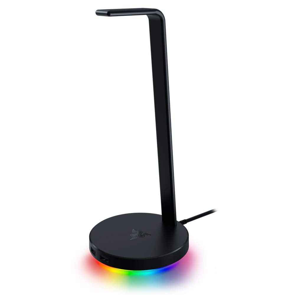 Razer Base Station V2 Chroma, USB Hub with 7.1 Surround Sound, Non-Slip Base, Razer Chroma RGB - Black - RC21-01510100-R3M1