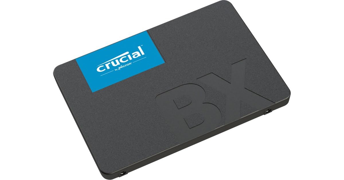 Crucial BX500 2.5 inch Internal Solid State Drive with SATA and 3D NAND Technology