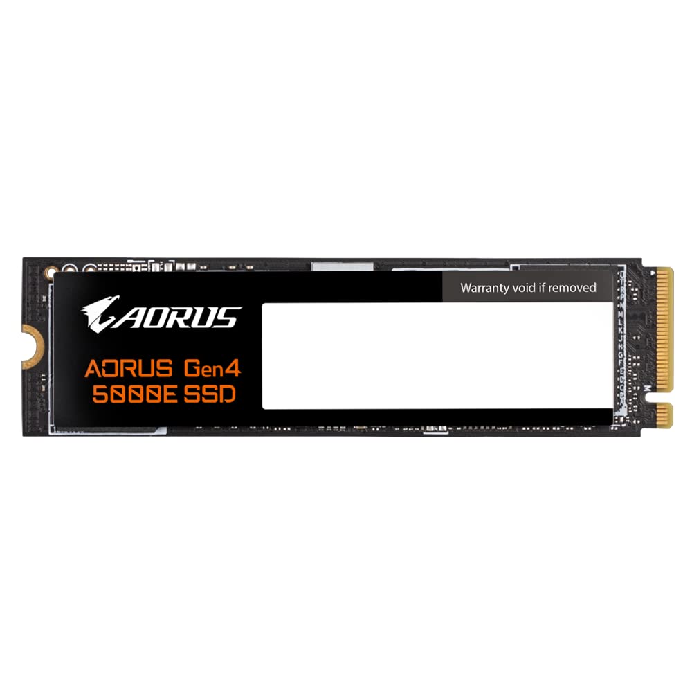 GIGABYTE AORUS Gen4 5000E SSD 500GB AG450E500G-G SSD M.2 500 GB PCI Express 4.0 3D TLC NAND NVMe (Black)