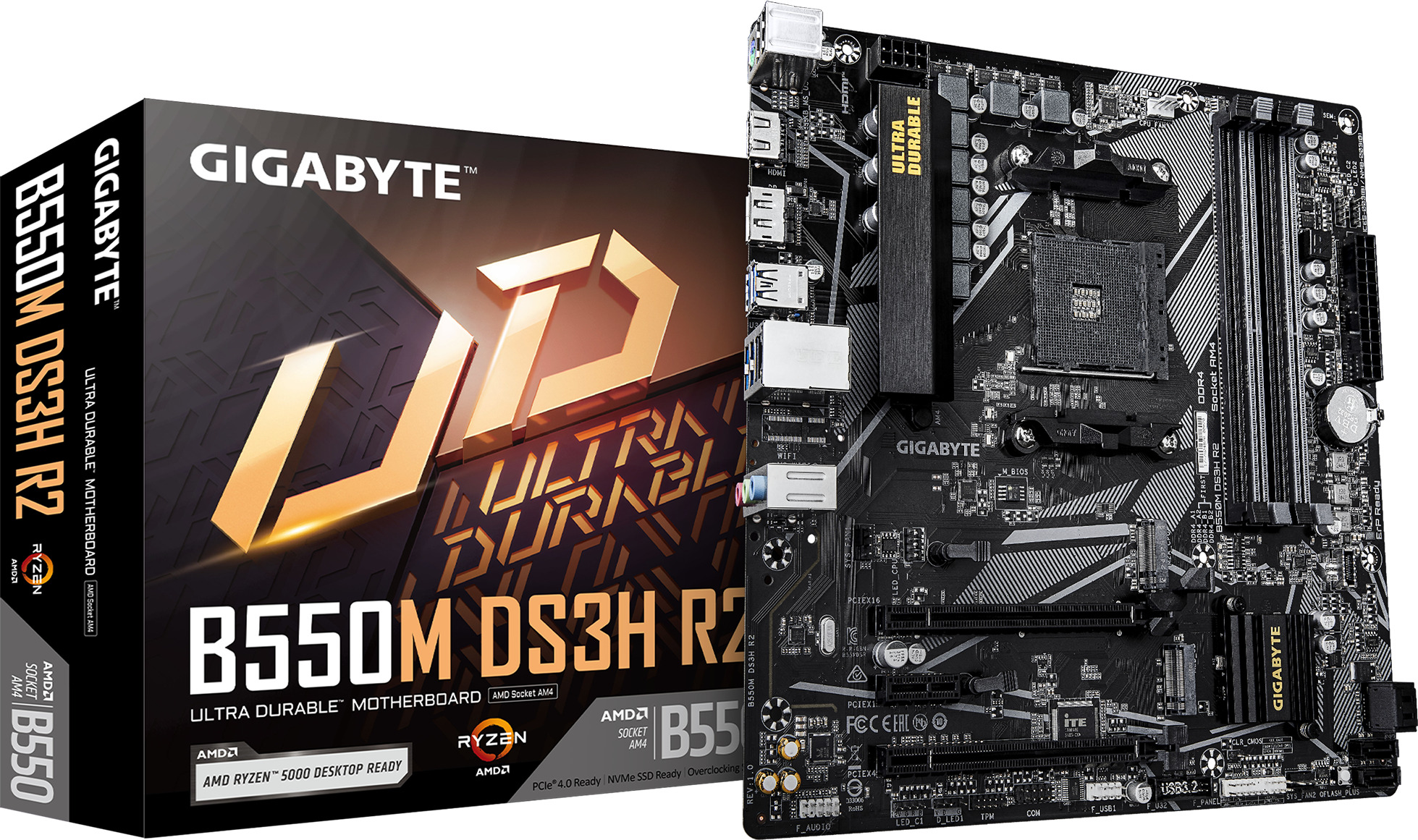 GIGABYTE B550M DS3H R2 AM4 Micro ATX motherboard