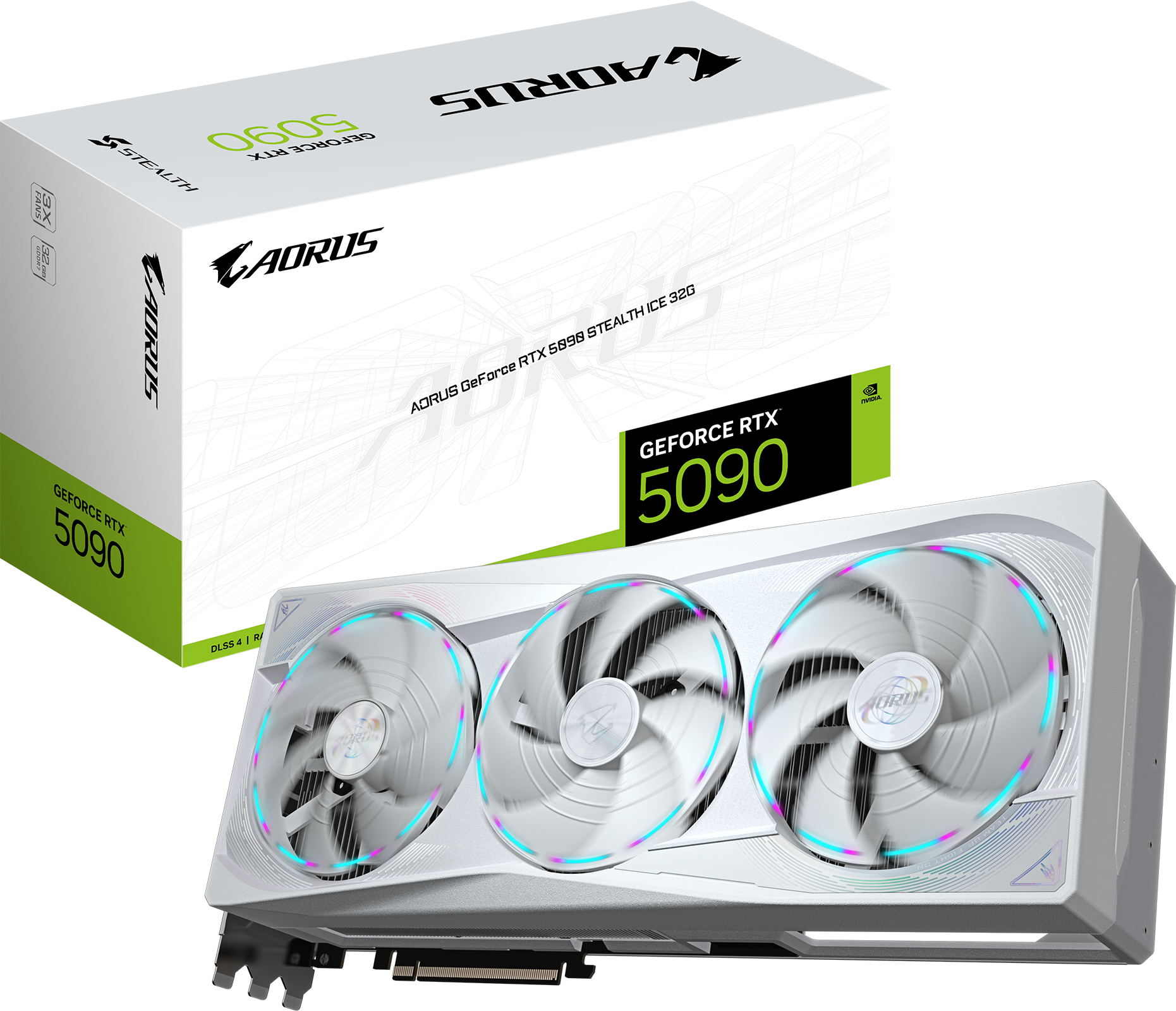 GIGABYTE AORUS GeForce RTX 5090 STEALTH ICE 32G Graphics Card