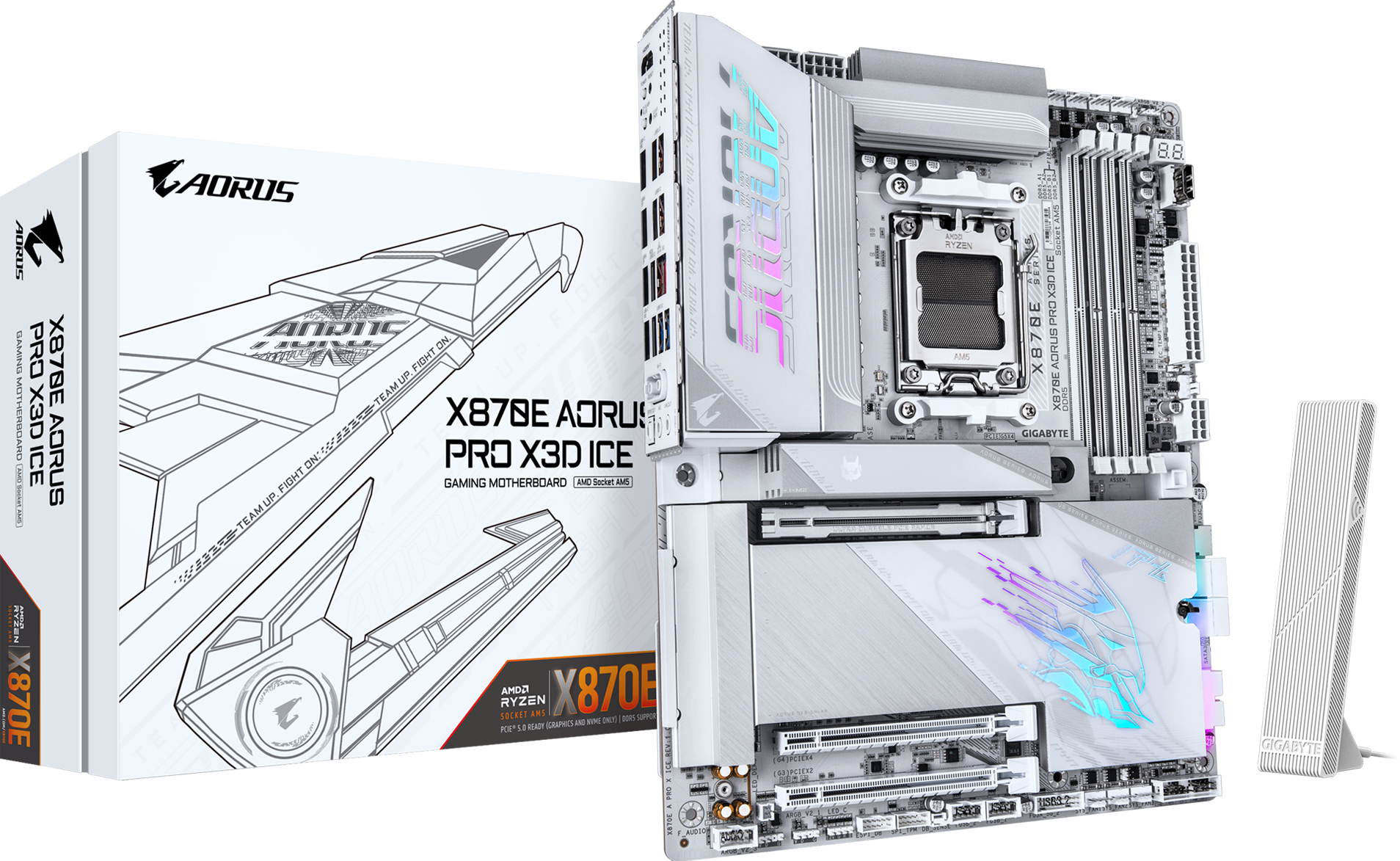 GIGABYTE X870E AORUS PRO X3D ICE motherboard
