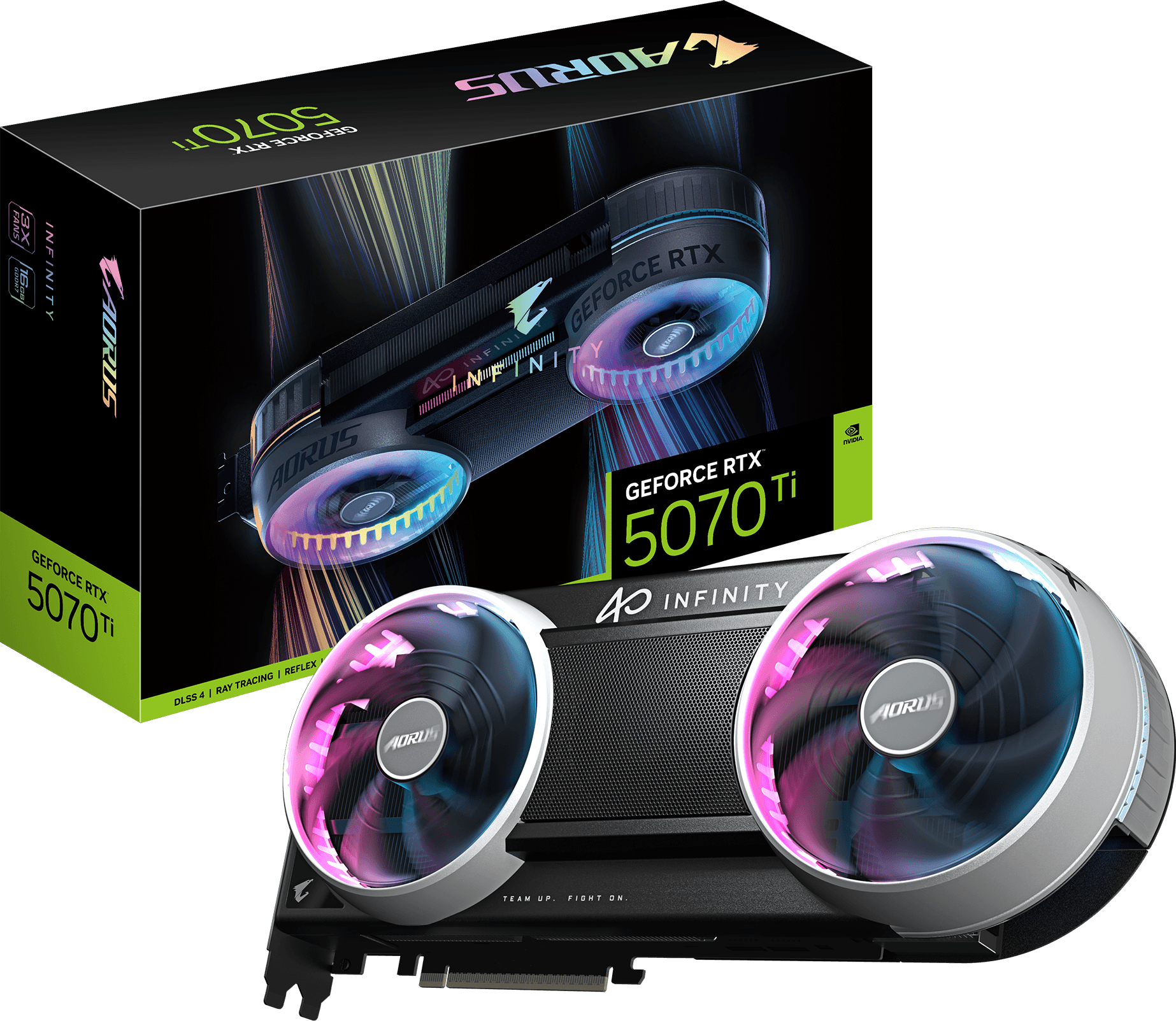 GIGABYTE AORUS GeForce RTX 5070 Ti INFINITY 16G Graphics Card