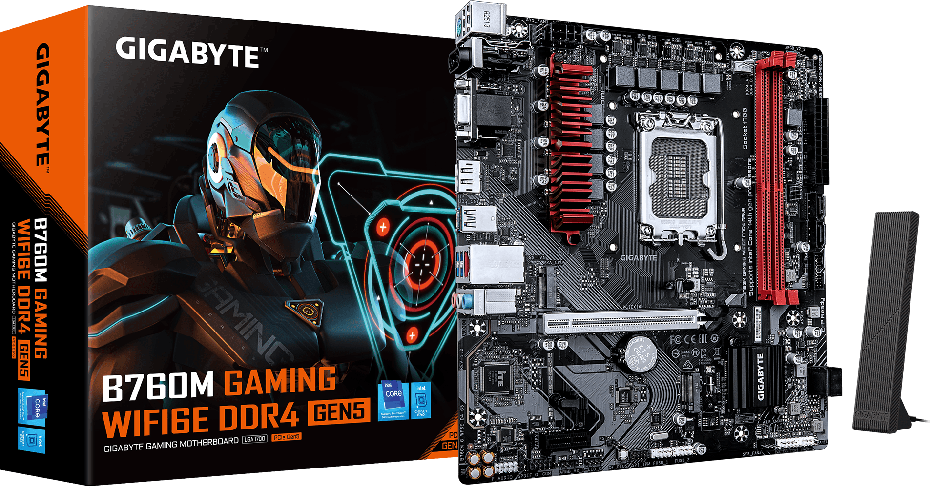GIGABYTE B760M GAMING WIFI6E DDR4 GEN5 Motherboard