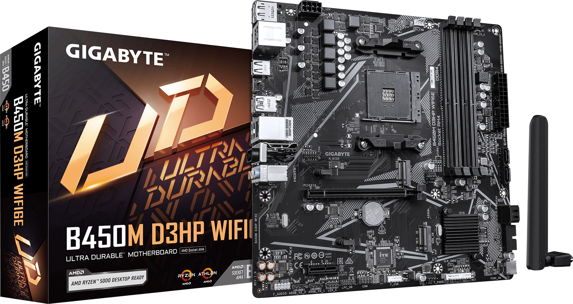 GIGABYTE B450M D3HP WIFI6E Motherboard