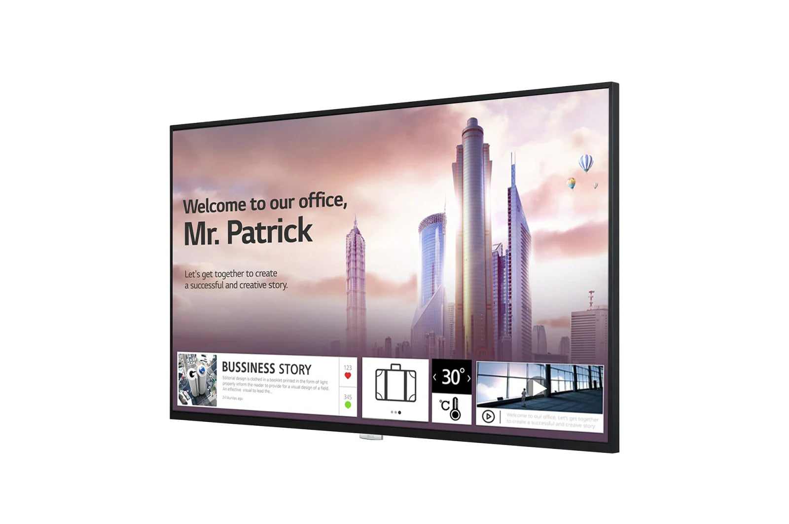 LG 43" UH7J-H Non-Glare Ultra HD TV/Digital Display Series - Zapnet.in