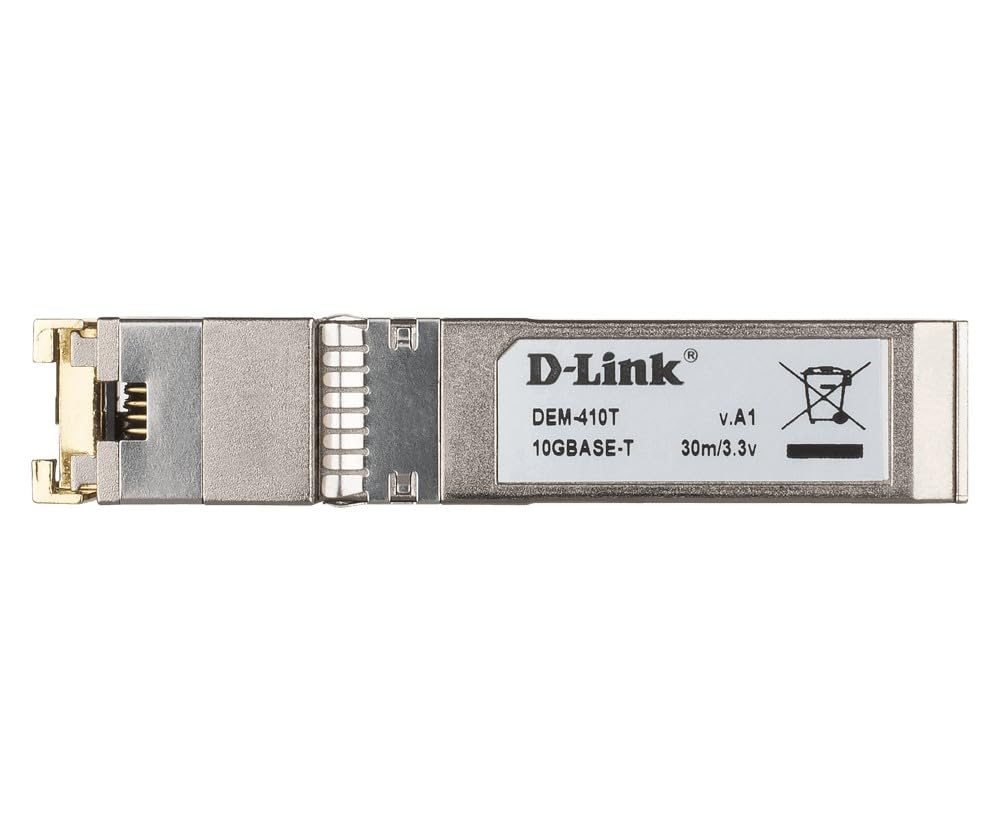 D-Link 10GBASE-T SFP+ Copper Transceiver, Network Transceiver (DEM-410T)
