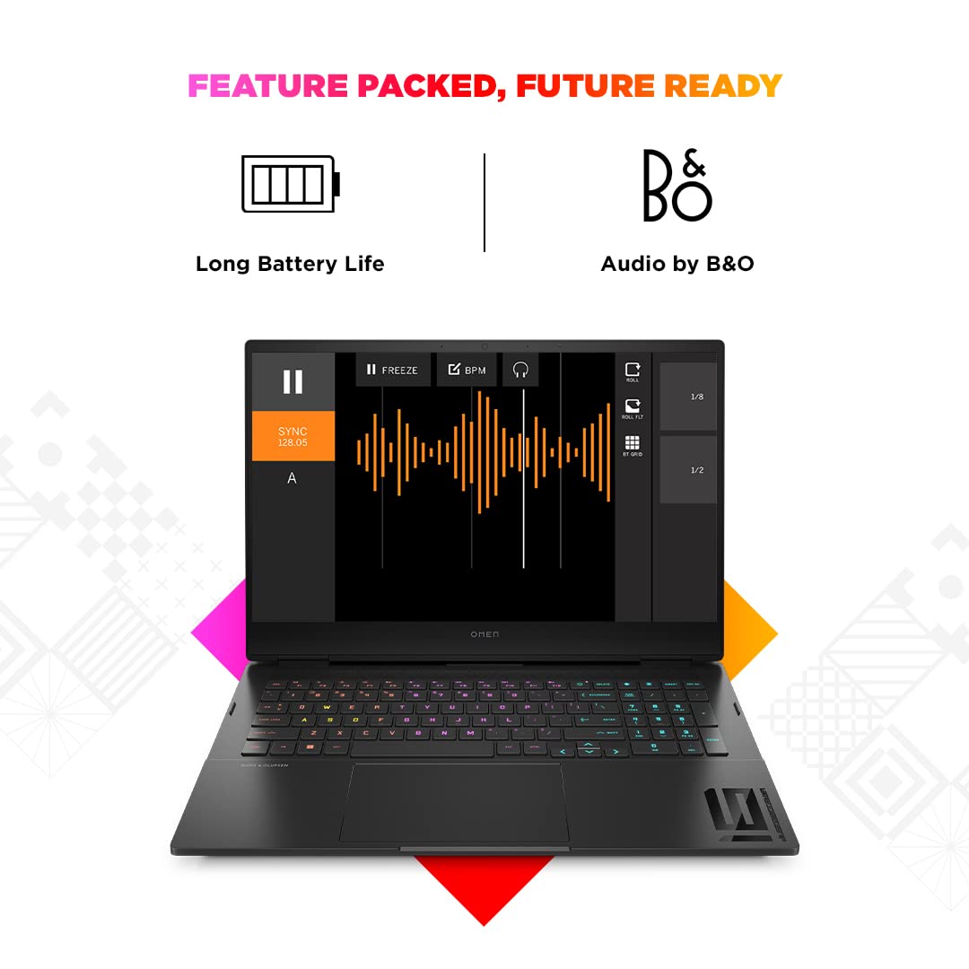 HP Omen 12th Gen Intel Core i7-12700H 16.1 inch(40.9cm)FHD Gaming Laptop(16GB RAM/1TB SSD/GeForce RTX 3070Ti 8GB Graphics/144Hz/7ms Response Time/Win 11/MSO 2021/Backlit/B&O/Alexa/Xbox Pass)16-k0370TX