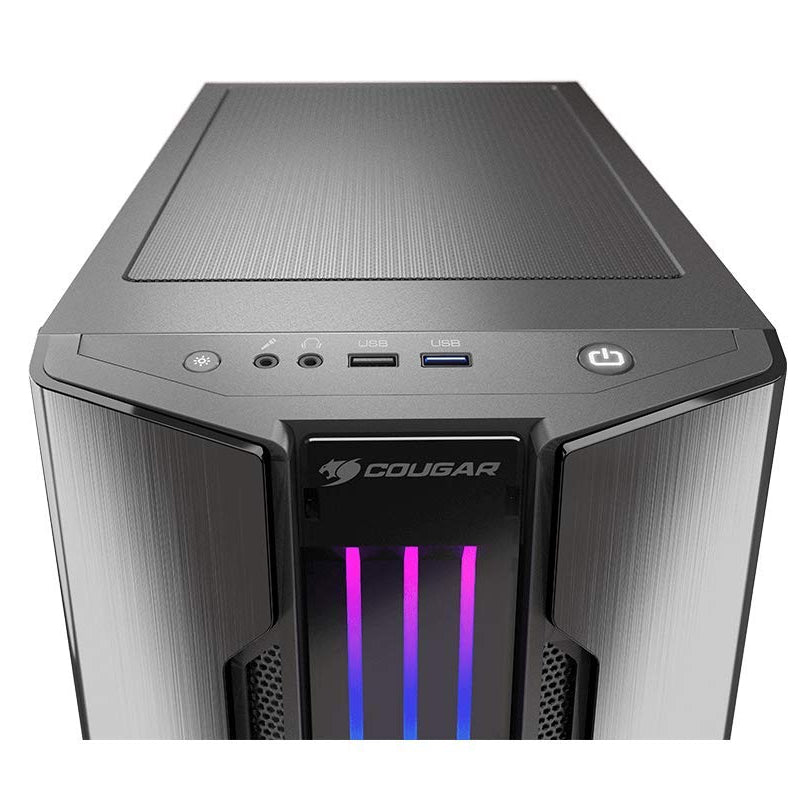 Cougar Gemini M Mini Tower Gaming Case with Addressable RGB and Dynamic Lighting Effects (Iron-Gray)