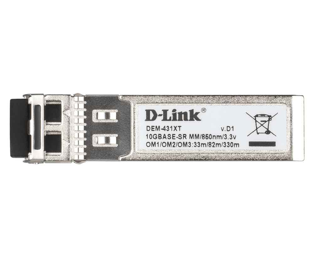 D-Link DEM-431XT 10GBASE-SR SFP+ Multi-Mode Transceiver SFP Module (300m)