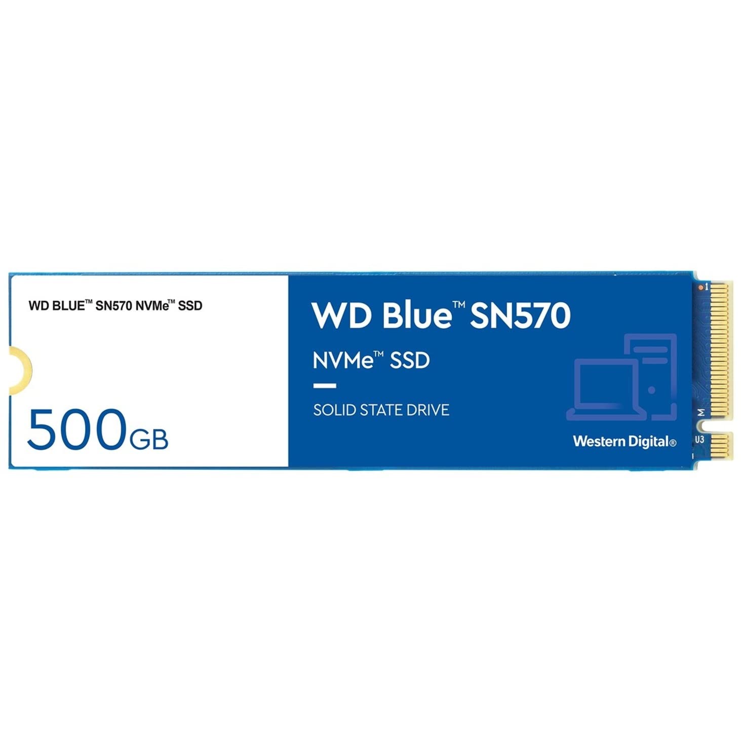 Western Digital WD Blue SN570 NVMe 250GB, Upto 3300MB/s, with Free 1 Month Adobe Creative Cloud Subscription, 5 Y Warranty, PCIe Gen 3 NVMe M.2 (2280), Internal Solid State Drive (SSD) (WDS250G3B0C)