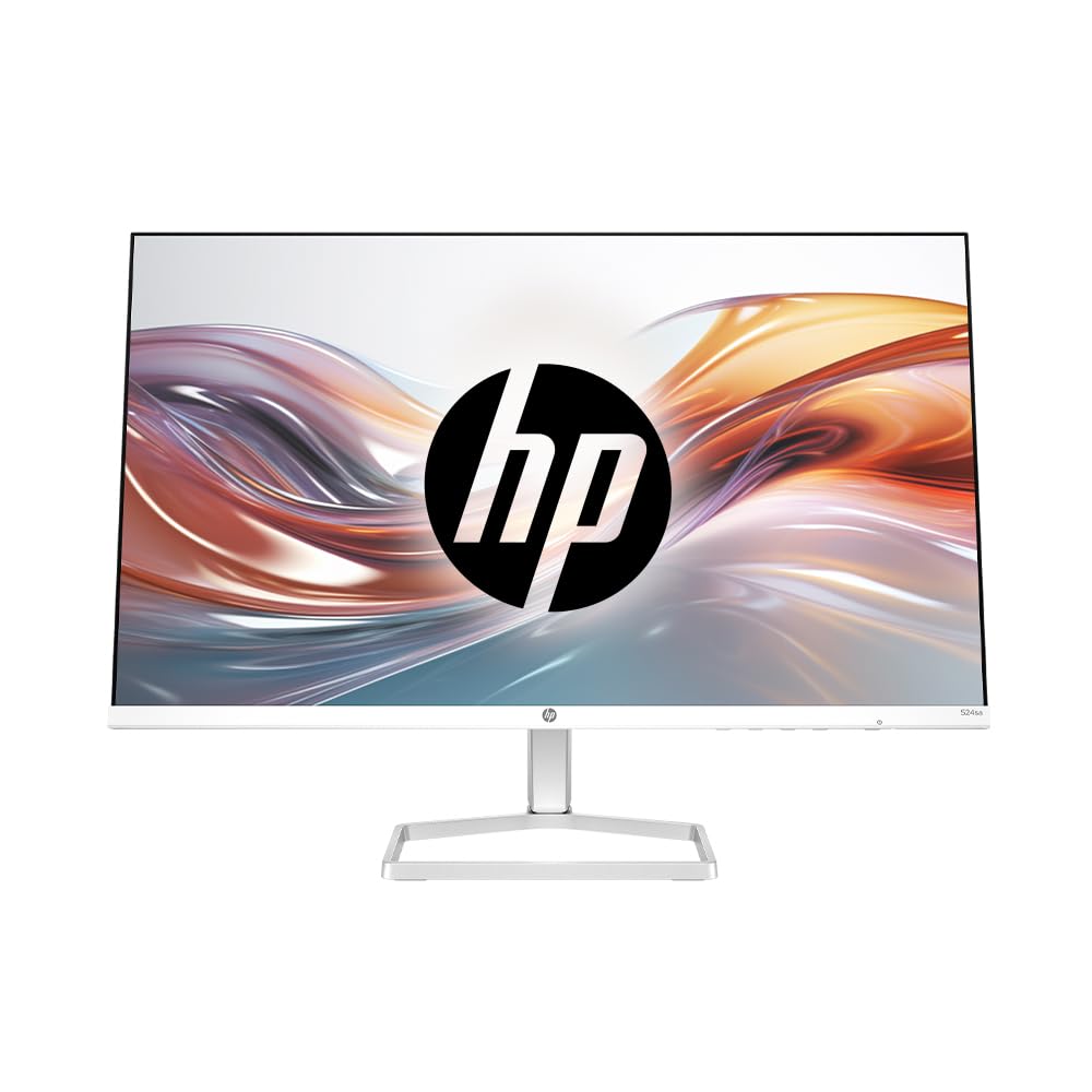 HP Series 5 23.8 inch FHD Monitor with Speakers - 524sa, 23.8inch(60.5cm),FHD(1920 x 1080),300 nits,Integrated Speakers, Eys Ease,Anti-Glare,2.58kg
