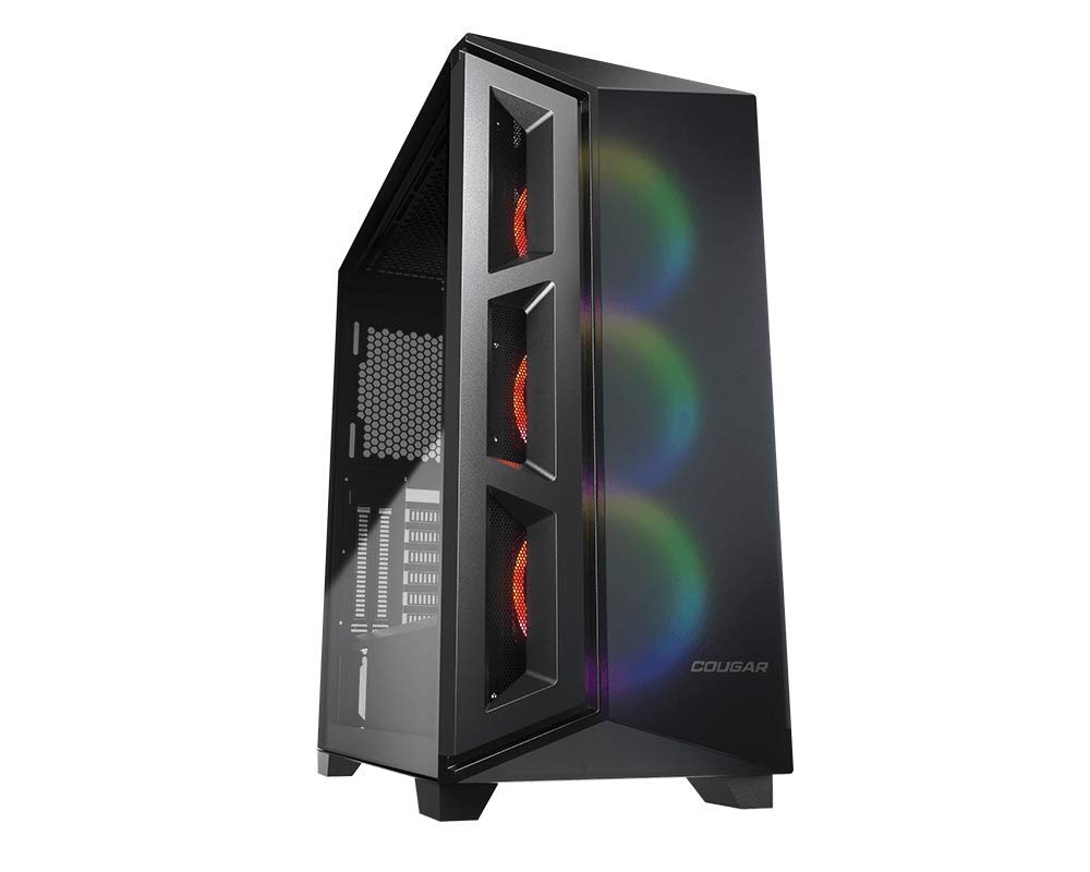 COUGAR DarkBlader X5 RGB: Distinctive RGB Mid-Tower Case with Superior Airflow, Translucent Black (Dark BLADER X5 RGB)