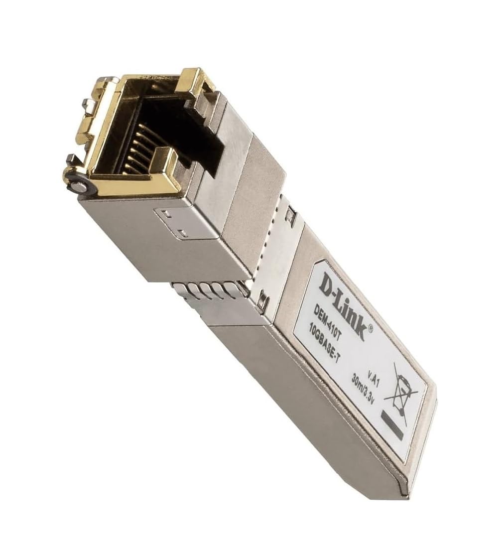 D-Link 10GBASE-T SFP+ Copper Transceiver, Network Transceiver (DEM-410T)