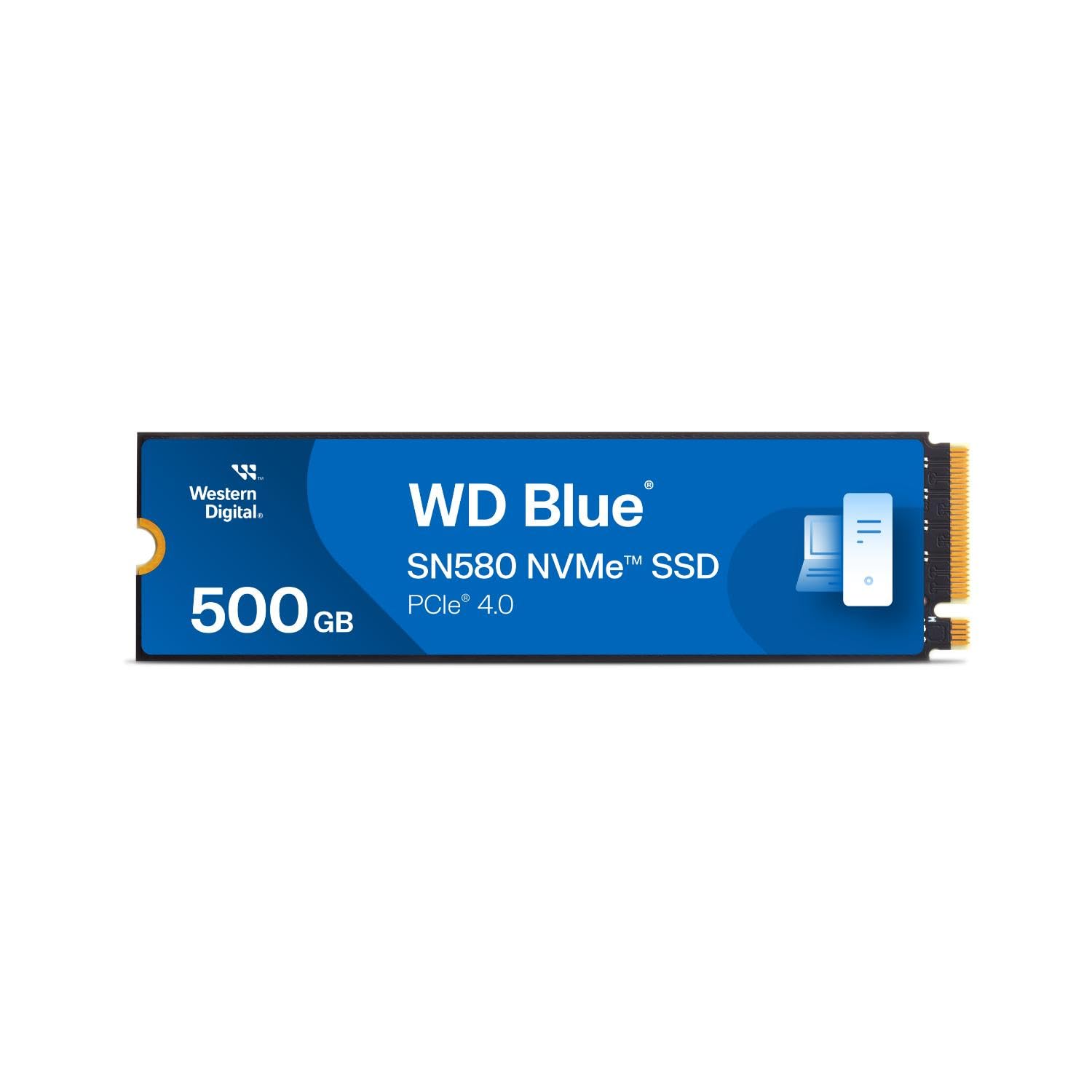 Western Digital Wd Blue Sn580 Pcie Gen 4 Nvme Ssd Internal Storage, 250Gb