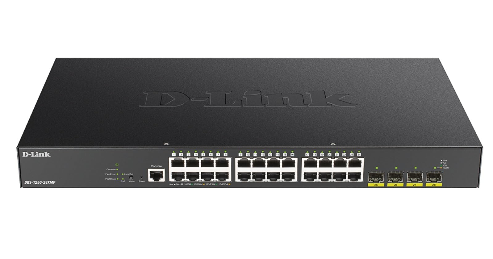 D-Link 52-Port Gigabit Smart Managed Switch | 48 Gigabit Ports + 4 10G SFP+ Ports| L2+/L3 Lite |VLANs |Web Managed |Surveillance Mode | Rackmount | NDAA Compliant (DGS-1250-52X-6KV)