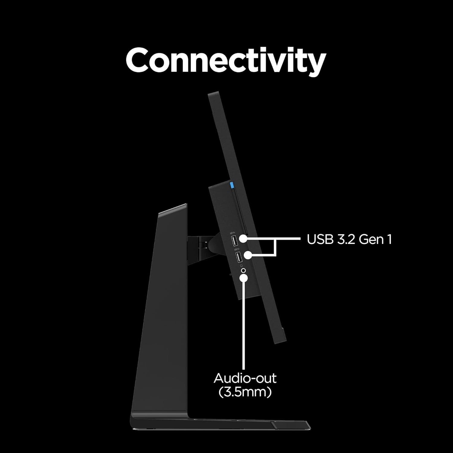 Lenovo Legion Y32p-30 Monitor - Gaming Monitor - 31.5" UHD IPS Display - 144Hz - DisplayHDR™ 400 - AMD FreeSync™ Premium - 0.2ms MPRT - Raven Black - NearEdgeless Design