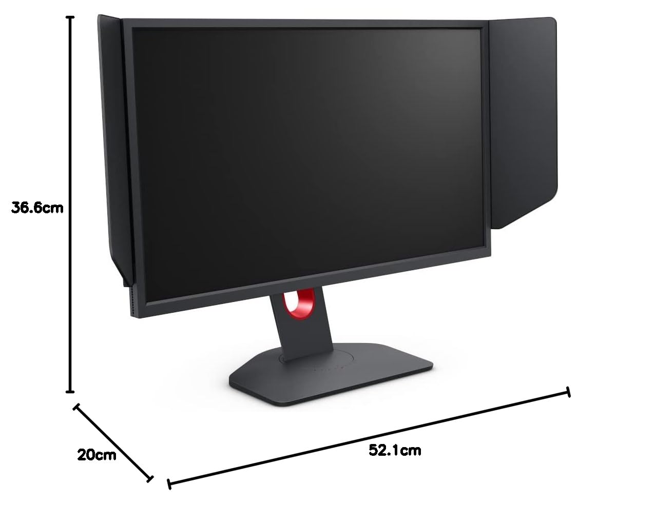 BenQ Zowie XL2566K 24.5"(62.3 cm) LCD 1920 x 1080 Pixels TN 360Hz Gaming Monitor |Motion Clarity with DyAc+TM |1080P |XL Setting to ShareTM |Color Modes |S Switch |Shield |Smaller Base |Black