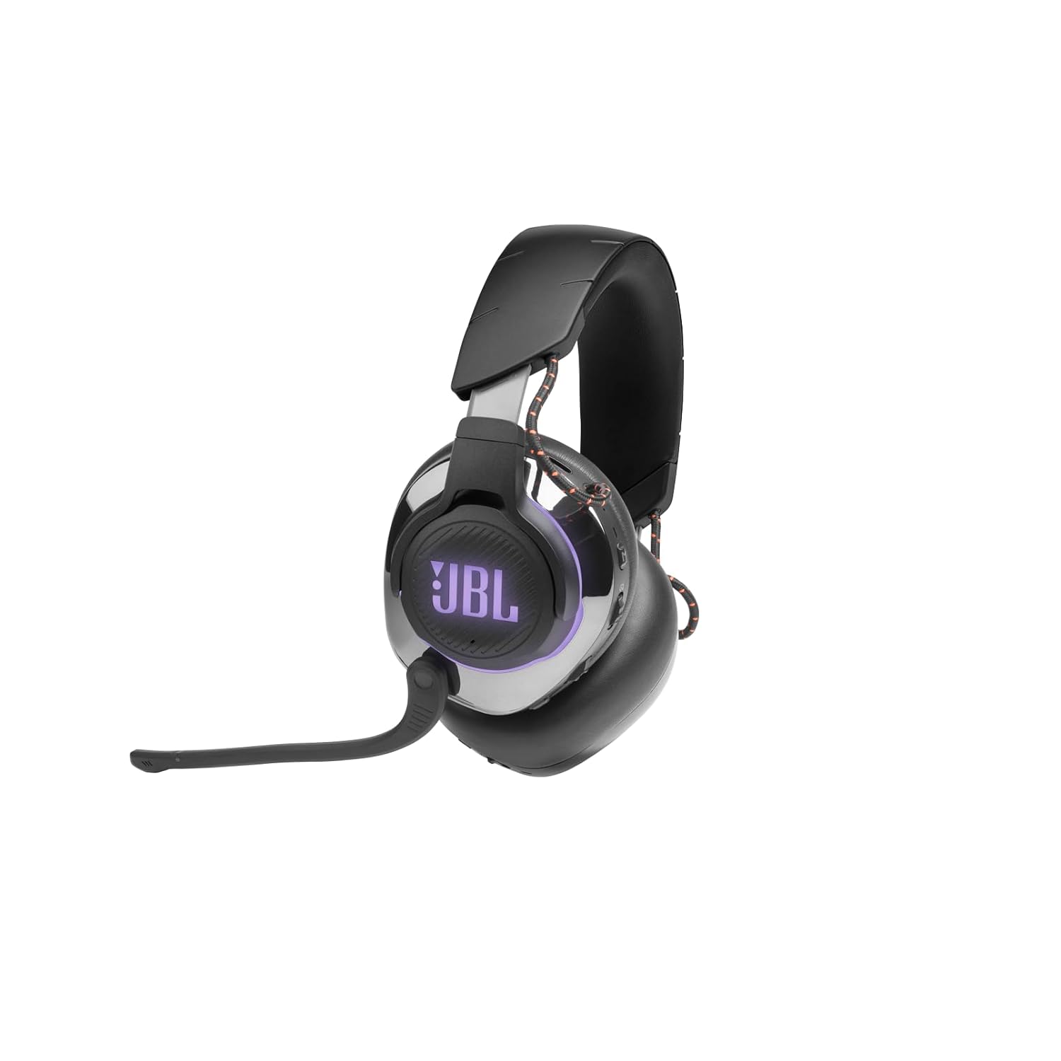 JBL Quantum 810 Wireless Over Ear Gaming Headset with Mic, ANC, 50mm Neodymium Drivers, 43H Playtime, Low Latency, Dual Surround Sound, Boom Mic, 2.4GHz Wireless Dongle, Discord-certified Dial (Black) - Zapnet.in