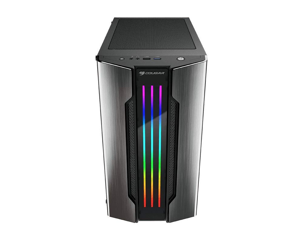 Cougar Gemini M Mini Tower Gaming Case with Addressable RGB and Dynamic Lighting Effects (Iron-Gray)