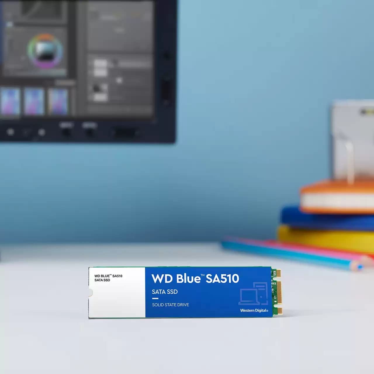 Western Digital WD Blue SA510 M.2 500GB, Up to 560MB/s, 2.5 Inch/7 mm, 5Y Warranty, Internal Solid State Drive (SSD) (WDS500G3B0B)