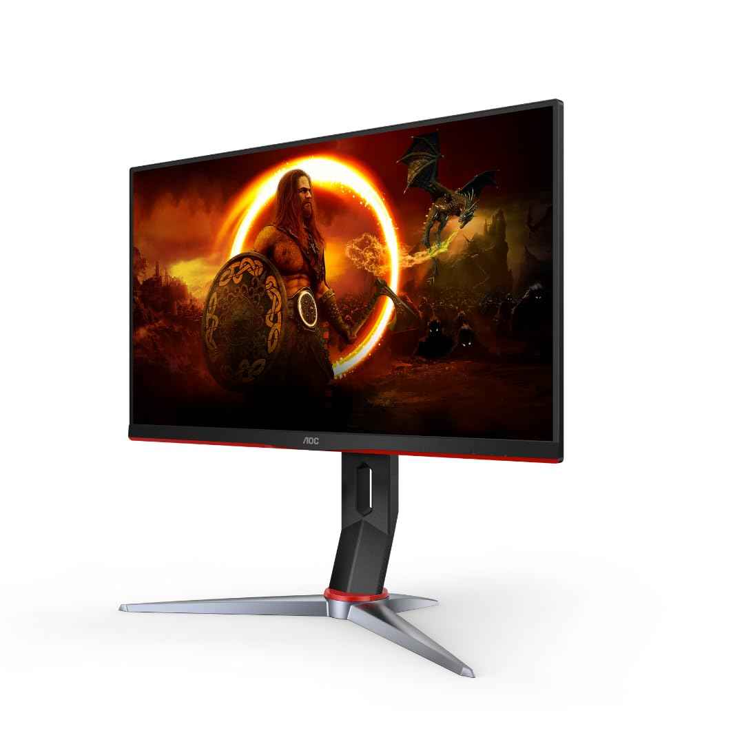 AOC 24G2Z 23.8" Gaming Monitor Full HD, 240Hz, 0.5ms, Flicker-Free, Anti Glare Screen, 350 nits Brightness, Free sync Premium, Minimal Bezel, 6 Game Modes, Built in Speaker,Multitasking Gaming Monitor