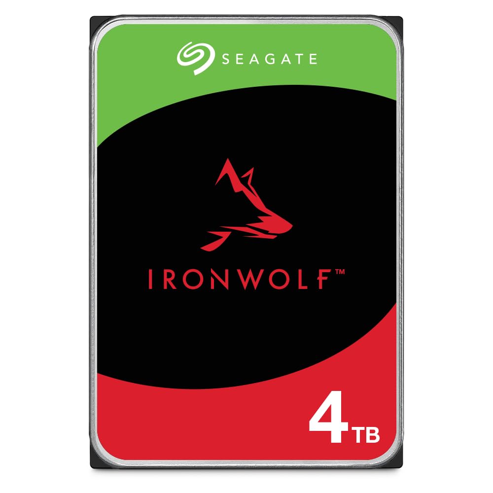 Seagate IronWolf 10TB NAS Internal Hard Drive HDD – CMR 3.5 Inch SATA 6Gb/s 7200 RPM 256MB Cache for RAID Network Attached Storage with 3-Years Data Recovery Services (ST10000VN000)