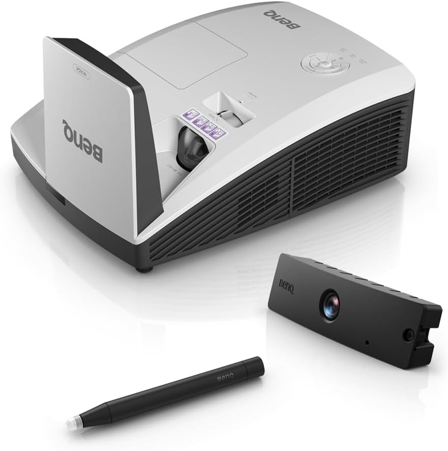 Benq MW855UST+ data projector 3500 ANSI lumens DLP WXGA (1280x800) 3D Desktop projector Black,White