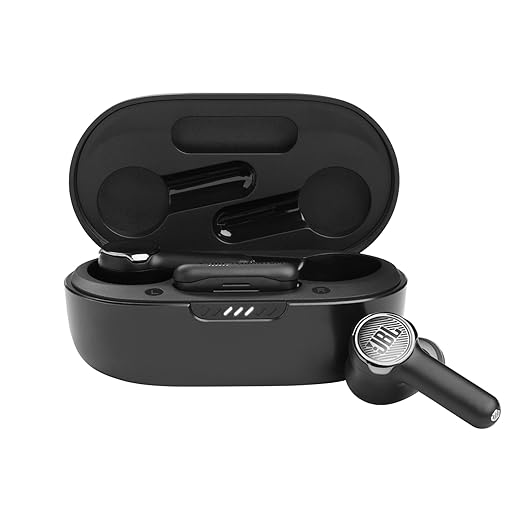JBL Quantum TWS Premium in Ear Wireless ANC Earbuds,Dual Connect, 10mm Drivers, Ultra Low Latency with USB-C Dongle, 24Hr Playtime,6 Mics for Clear Calls, Custom Bass with Headphones App, IPX4 (Black) - Zapnet.in