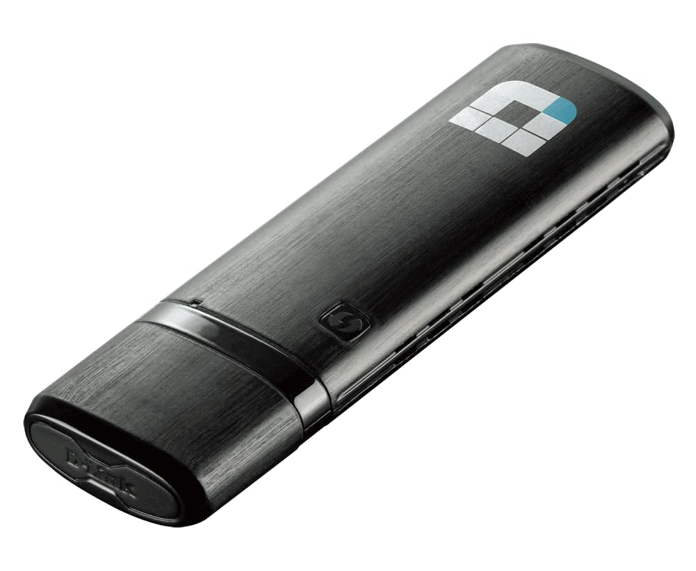 D-Link DWA-182 Wireless AC1200 Dual Band USB 3.0 Adapter, Black
