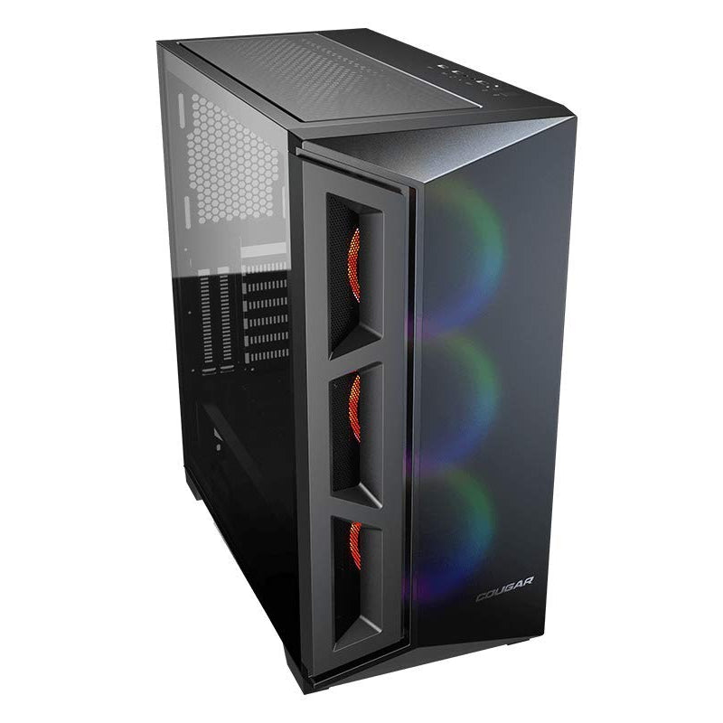 COUGAR DarkBlader X5 RGB: Distinctive RGB Mid-Tower Case with Superior Airflow, Translucent Black (Dark BLADER X5 RGB)
