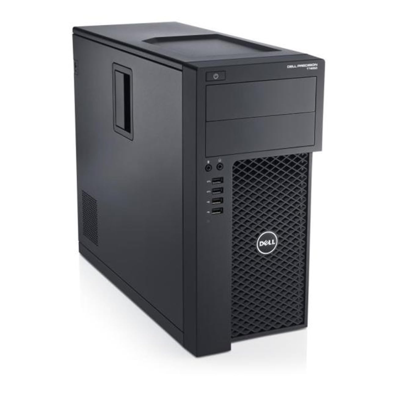 (Refurbished) Dell Precision Desktop Computer PC (Intel Xeon E3 V2, 16 GB RAM, 512 GB SSD, Windows 10 Pro, MS Office, Intel HD Graphics, USB, VGA), Black