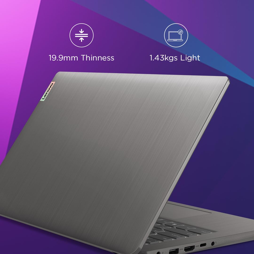 Lenovo IdeaPad 3 12th Gen Intel Core i3-1215U 14 Inch (35.5cm) FHD Thin & Light Laptop (8GB/512GB SSD/Windows 11/Office 2021/1Yr ADP Free/3months Game Pass/Arctic Grey/1.43Kg), 82RJ00F1IN