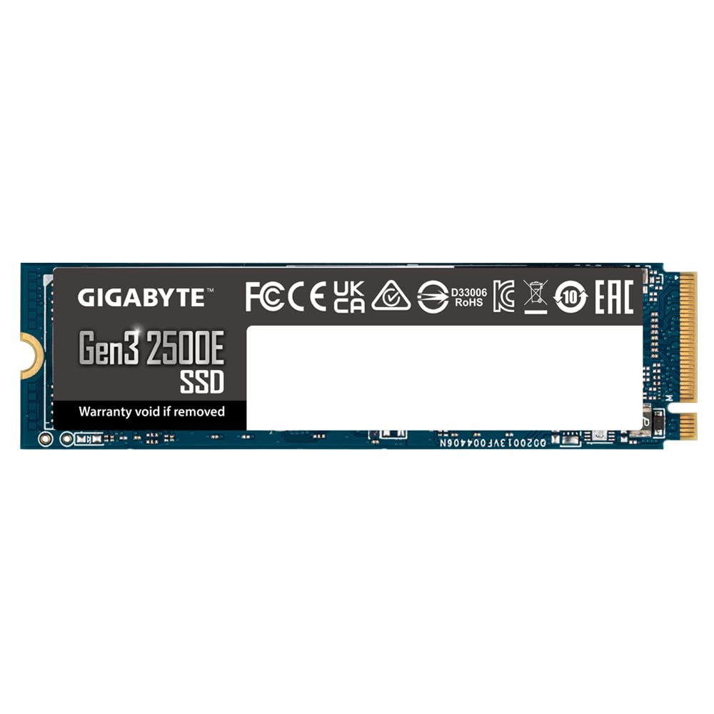 GIGABYTE Gen3 NVMe 2500E 1TB M.2 2280 PCIe Internal Solid State Drive (G325E1TB)