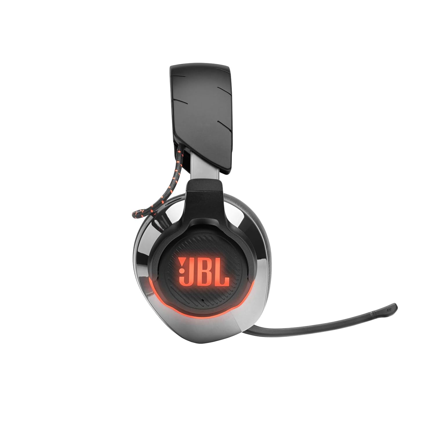 JBL Quantum 810 Wireless Over Ear Gaming Headset with Mic, ANC, 50mm Neodymium Drivers, 43H Playtime, Low Latency, Dual Surround Sound, Boom Mic, 2.4GHz Wireless Dongle, Discord-certified Dial (Black) - Zapnet.in